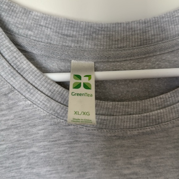 Green tea grey sweater tunic - Picture 2 of 4